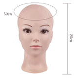 Maxbell Manikin Wig Making Bald Mannequin Head Model Rack for Sunglasses Color 01