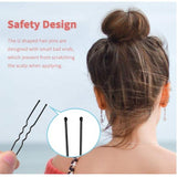 Maxbell 80pcs Curly U Shape Hair Pin Bun Hair Pins Hair Slides Updo for Women Girls