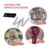 Maxbell 80pcs Curly U Shape Hair Pin Bun Hair Pins Hair Slides Updo for Women Girls