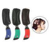 Maxbell Cushion Hairbrush Massage Comb Brush Detangling Comb for Salon Home Red