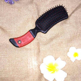 Maxbell Cushion Hairbrush Massage Comb Brush Detangling Comb for Salon Home Red