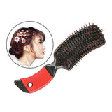 Maxbell Cushion Hairbrush Massage Comb Brush Detangling Comb for Salon Home Red