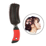 Maxbell Cushion Hairbrush Massage Comb Brush Detangling Comb for Salon Home Red