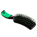 Maxbell Cushion Hairbrush Massage Comb Brush Detangling Comb for Salon Home Green