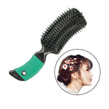 Maxbell Cushion Hairbrush Massage Comb Brush Detangling Comb for Salon Home Green