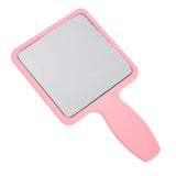 Maxbell Compact Cute Makeup Square Shaped Mirror Handheld Single Side Pink