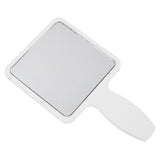 Maxbell Compact Cute Makeup Square Shaped Mirror Handheld Single Side White