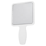 Maxbell Compact Cute Makeup Square Shaped Mirror Handheld Single Side White