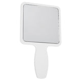 Maxbell Compact Cute Makeup Square Shaped Mirror Handheld Single Side White