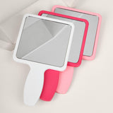 Maxbell Compact Cute Makeup Square Shaped Mirror Handheld Single Side White