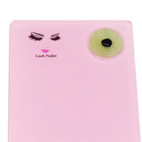 Maxbell Pink Acrylic Eyelash Extension Eye Lash Pallet Tool + Round Jade Stone