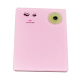 Maxbell Pink Acrylic Eyelash Extension Eye Lash Pallet Tool + Round Jade Stone