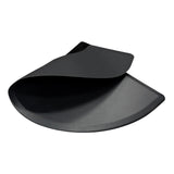 Maxbell Black Semi Circle 5'x3' 1/2" Barber Salon Anti Fatigue Floor Mat Pad