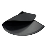 Black Semi Circle 5'x3' 1/2 Barber Salon Anti Fatigue Floor Mat Pad"