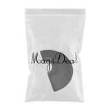 Maxbell Black Semi Circle 5'x3' 1/2" Barber Salon Anti Fatigue Floor Mat Pad