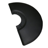 Maxbell Black Semi Circle 5'x3' 1/2" Barber Salon Anti Fatigue Floor Mat Pad