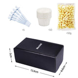 Maxbell Wax Beans Nose Wax Kit 50g 10 Disposable paper bowls for Men and Women