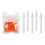 Maxbell 1Bag Depilatory Wax Waxing Beads Hair Removal Set & 5x Applicator Orange