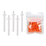 Maxbell 1Bag Depilatory Wax Waxing Beads Hair Removal Set & 5x Applicator Orange