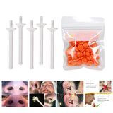 Maxbell 1Bag Depilatory Wax Waxing Beads Hair Removal Set & 5x Applicator Orange