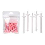 Maxbell 1Bag Depilatory Wax Waxing Beads Hair Removal Set & 5x Applicator Rose