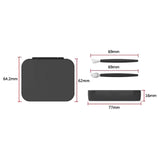 Maxbell Silicone 2x Eye & 2x Lip Brushes for Eyebrow Concealer Applicator black