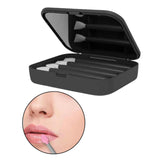 Maxbell Silicone 2x Eye & 2x Lip Brushes for Eyebrow Concealer Applicator black