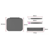 Maxbell Silicone 2x Eye & 2x Lip Brushes for Eyebrow Concealer Applicator green