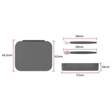 Maxbell Silicone 2x Eye & 2x Lip Brushes for Eyebrow Concealer Applicator pink
