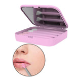 Maxbell Silicone 2x Eye & 2x Lip Brushes for Eyebrow Concealer Applicator pink