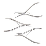 Maxbell Silver  Stainless Steel Hair Extension Pliers for Micro Nano Ring 2 Holes