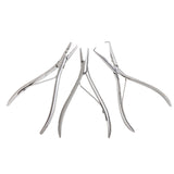 Maxbell Silver  Stainless Steel Hair Extension Pliers for Micro Nano Ring 2 Holes