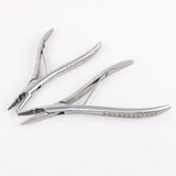 Maxbell Silver  Stainless Steel Hair Extension Pliers for Micro Nano Ring 2 Holes