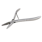 Maxbell Silver  Stainless Steel Hair Extension Pliers for Micro Nano Ring Flat Shape