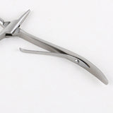 Maxbell Silver  Stainless Steel Hair Extension Pliers for Micro Nano Ring Flat Shape