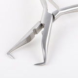 Maxbell Silver  Stainless Steel Hair Extension Pliers for Micro Nano Ring Elbow