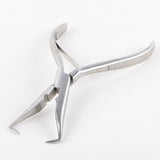Maxbell Silver  Stainless Steel Hair Extension Pliers for Micro Nano Ring Elbow