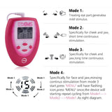Maxbell Portable Electric Facial Muscle Stimulator w/ Gel Pads for Neck Arms Legs