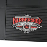 Maxbell Black PVC Non-Slip Barber Station Mat for Clippers Scissors Trimmers Brushes