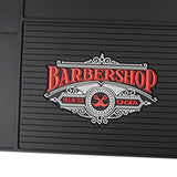 Maxbell Black PVC Non-Slip Barber Station Mat for Clippers Scissors Trimmers Brushes