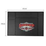 Maxbell Black PVC Non-Slip Barber Station Mat for Clippers Scissors Trimmers Brushes