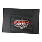 Maxbell Black PVC Non-Slip Barber Station Mat for Clippers Scissors Trimmers Brushes