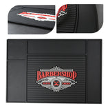 Maxbell Black PVC Non-Slip Barber Station Mat for Clippers Scissors Trimmers Brushes