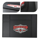 Maxbell Black PVC Non-Slip Barber Station Mat for Clippers Scissors Trimmers Brushes