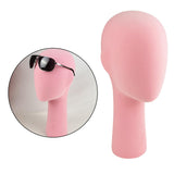 Maxbell Mannequin Head Display Hat Wig Sunglass VR glass Holder Manikin Head Pink