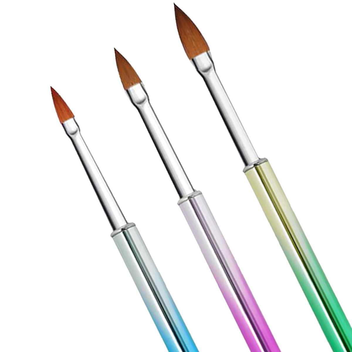 3pcs Nail Art Brush Set Nail Painting Brushes Nail Art DIY Manicure Tool