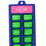 100 Pcs Ballerina Shape Full Cover Nails False Tips Fake Nails Nail Art 02