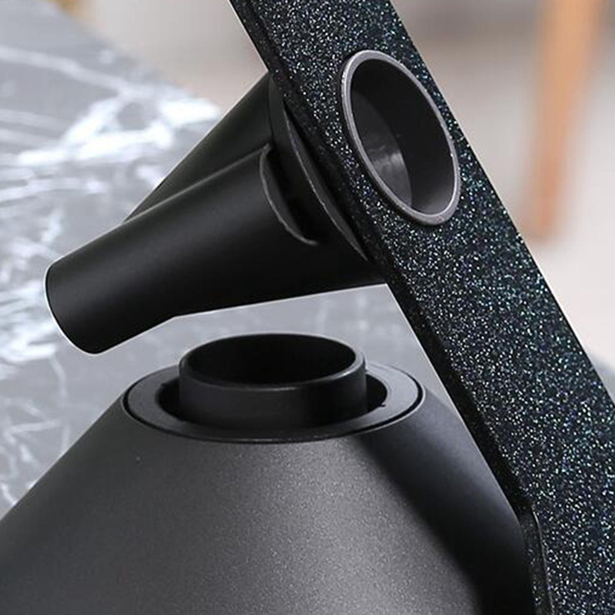 Portable Hair Dryer Holder Bathroom for Dyson Hairdryer Black