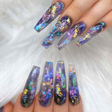 Gold Silver Flakes DIY Nail Art Nails Foils Decal Jewelry Making Type 2