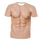3D Graphic Digital Printed MuscleT-shirt Men Christmas Halloween XL